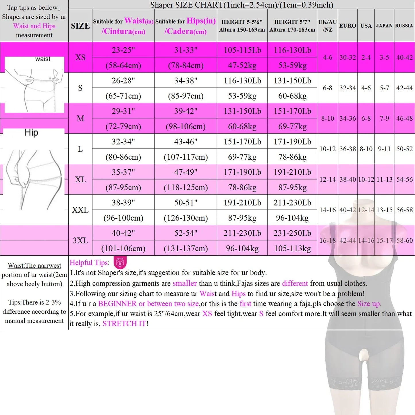 Bodyshaper Fajas Colombian Full Body Shapers Reducing and Shaping Girdles for Women Post Surgery Slimming Girdle Flat Stomach