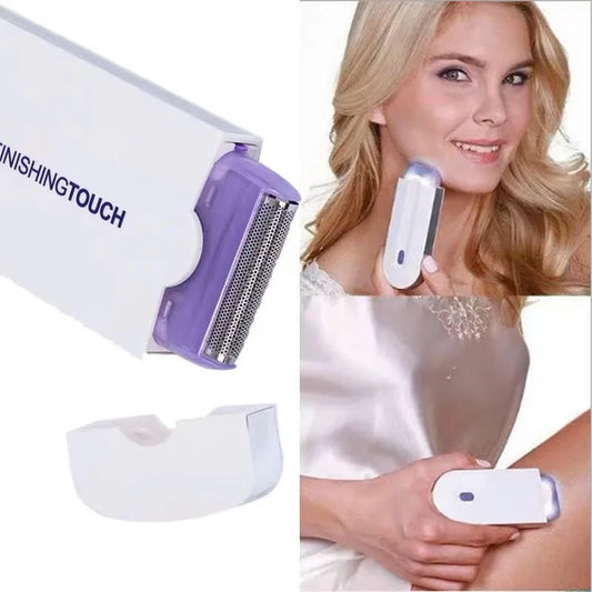 Depiladora Eléctrica Portátil – Suave y Sin Dolor para Cuerpo y Rostro 
Epilator with Silky Eraser for Painless Hair Removal - Perfect Touch Facial Epilator for Any Body Part